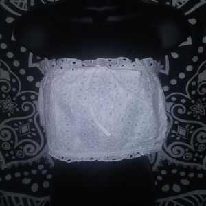 Strapless Size XL Halter Top White Nwot